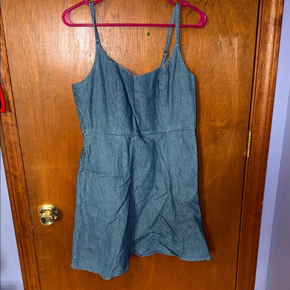 Old Navy Dresses & Skirts - Old Navy Blue Denim-Look Spaghetti Strap Dress